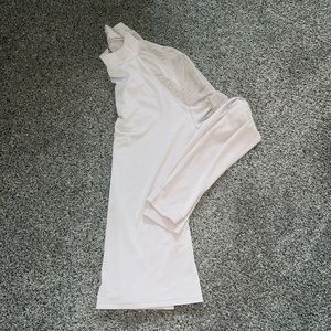 Mesh shoulder blouse